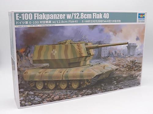 Trumpeter - 1/35 E-100 Flakpanzer mit 12,8 cm Flak 40 - Plastikmodellbausatz Trumpeter - 1/35 E-100 Flakpanzer mit 12,8 cm Flak 40 - Plastikmodellbausatz von Trumpeter