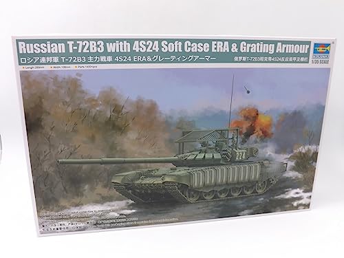 Trumpeter 09610 Russian T-72B3 with 4S24 Soft Case Era & Grating Armour - Maßstab 1/35 - Kunststoff-Montagebox von Trumpeter