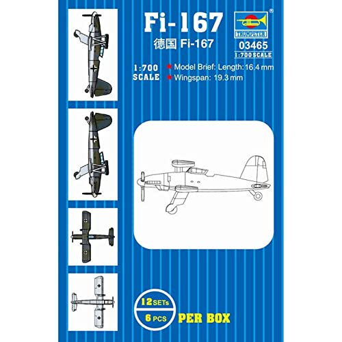 Trumpeter 3465 Fi-167 Plastikmodellbausatz, Farbig, Small Trumpeter 3465 Fi-167 Plastikmodellbausatz, Farbig, Small von Trumpeter