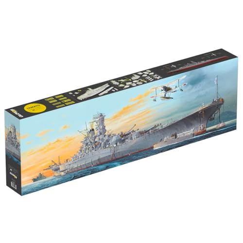 Trumpeter G2B5058052000 Glow2B 1:200-Yamato Battleship, Premium Scale Model Kit von Trumpeter