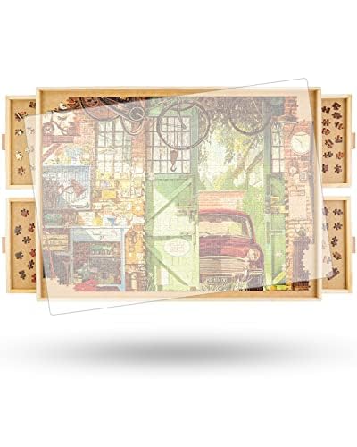 1000 Stück Rotierende Puzzle Board mit Schubladen, 76.6 x 57 cm – Portable Holz Puzzle Tisch für Erwachsene, Lazy Susan Spinning,Geburtstagsgeschenk für Mama & Oma 1000 Stück Rotierende Puzzle Board mit Schubladen, 76.6 x 57 cm – Portable Holz Puzzle Tisch für Erwachsene, Lazy Susan Spinning,Geburtstagsgeschenk für Mama & Oma von Truwheelz
