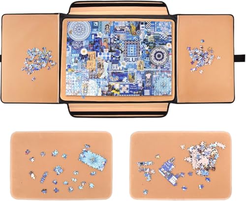Truwheelz 1500 Teile Puzzle Board, tragbar mit Sortierfächern und herausnehmbarem Puzzle-Schrank, rutschfeste Oberfläche von Truwheelz