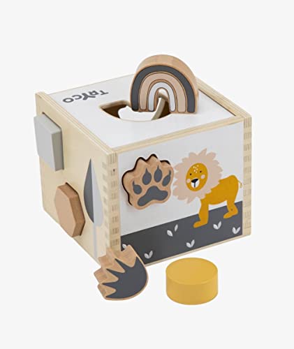 Tryco Pawprint Steckwürfel aus Holz für Kinder ab 18 Monate TR-353005 von Tryco
