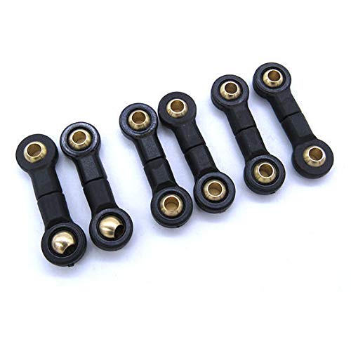 Tsadeer 6 Stück Verbinder Links Rod für B16 B36 Rc Hinterachse Wippe Kopf Stange Upgrade Teile von Tsadeer