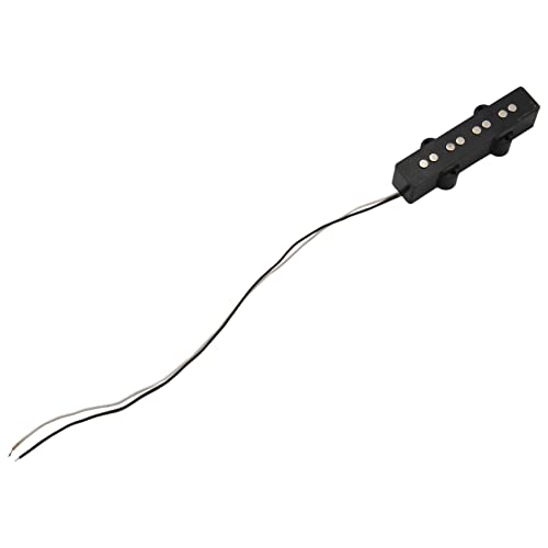 Tsadeer Professioneller Elektro-Bass-Tonabnehmer für 4 Saiten Jazz Bass JB Style, Schwarz 92 x 18,3 mm von Tsadeer