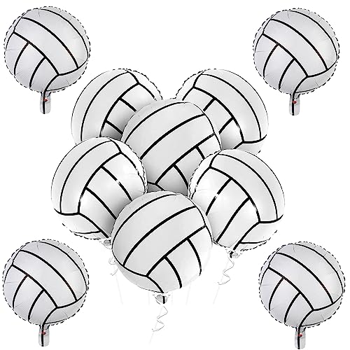 10 Stück Volleyball-ballon, 45,7 Cm, Dekorativer Aluminiumfolienballon, Sport-motto-feier, Mylar-ballon Für Partyzubehör von Tsffae