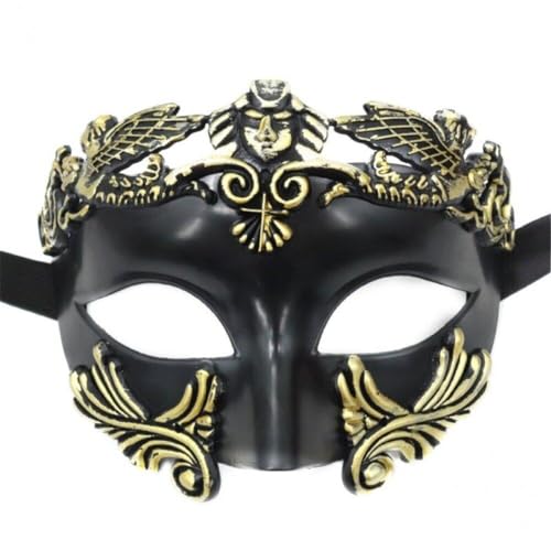 Tsffae Antike Griechische Römische Maskerade Maske Männer Venezianische Maske Hochzeit Ball Maske Mardi Gras Maske Hochzeit Ball Maske Cosplay Kostüm Zubehör von Tsffae