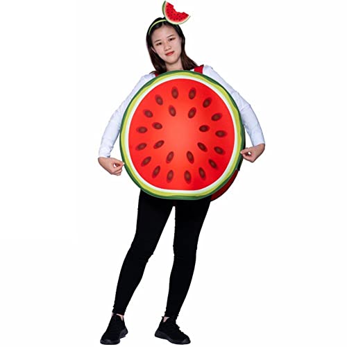 Tsffae Fruit Series Cosplay-kostüm, Unisex, Kreativ, Lustig, Bühnenauftritt, Karneval, Festival, Party, Cartoon-outfit, Kleidung, Requisiten Für Erwachsene (wassermelone) von Tsffae