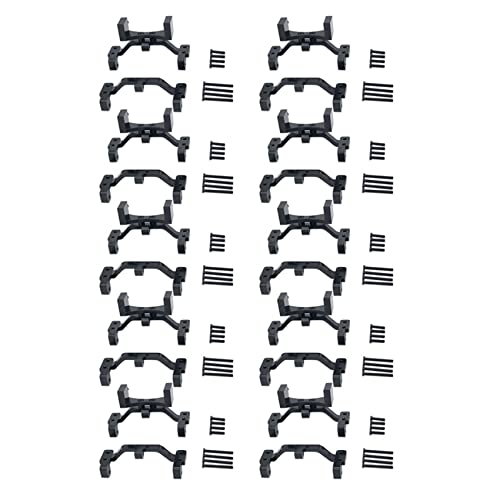 TsoLay 10X für MN D90 D91 D96 MN99S Teile Metall Zug Stange Basis Sitz & Achse Nach Oben Servo Halterung Zubehör, Schwarz von TsoLay