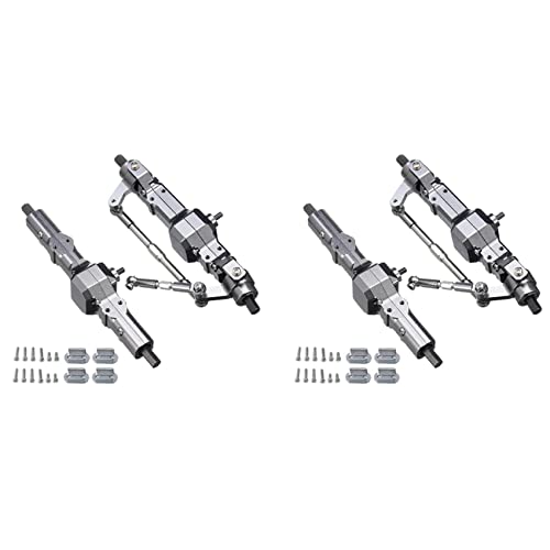 TsoLay 2 x Metall-Brücken-Achsgetriebe für C14 C24 C34 C44 B14 B24 1/16 RC Auto LKW Upgrade Teile Zubehör von TsoLay