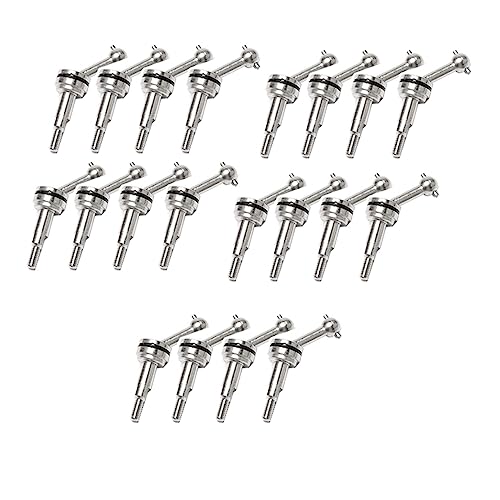 TsoLay 20Pcs 2mm Extended Metal CVD Universalgelenkwellengetriebe für K969 K979 K989 P929 1/28 RC Car Upgrade Teile von TsoLay