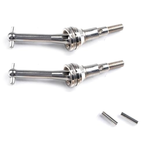 TsoLay 2PCS Metall CVD Wellen Dog Bone Ersatzteile für 1/14 RC Auto Ersatzteile 14301 14302 von TsoLay