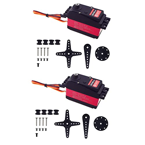 TsoLay 2X DS5160 60Kg 8,4 V Hoch Spannungs wasserdichte Digitale Servo für 1: 5 SAVOX-0236 XL 5T Roboter Arm 270 Servo von TsoLay