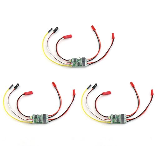 TsoLay 3X -Wege-Bidirektionaler 5A ESC Brushed Speed Controller Dual Way ESC 2S-3S Lipo für RC-Modellauto-Bootstank-Ersatzteile von TsoLay