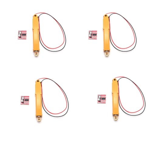 TsoLay 4X N20 Elektrische Voll Metall Pleuelstange Schubstange Pleuelstange Schubstange für RC Bagger Kipper Metall Zylinder mit Motor Antrieb Platine -12V von TsoLay