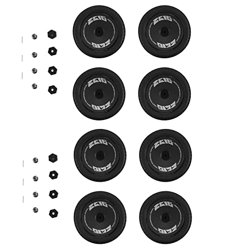 TsoLay 8 Stück Gummireifen mit Sechskantmutter für 144001 144010 124016 124017 124018 124019 RC Car Upgrade Parts,1 von TsoLay