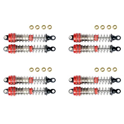 TsoLay 8 Teiliger Metall StoßDämpfer Dämpfer für XLF X03 X04 X-03 X-04 1/10 RC Auto Upgrade Teile Zubehör, Rot von TsoLay