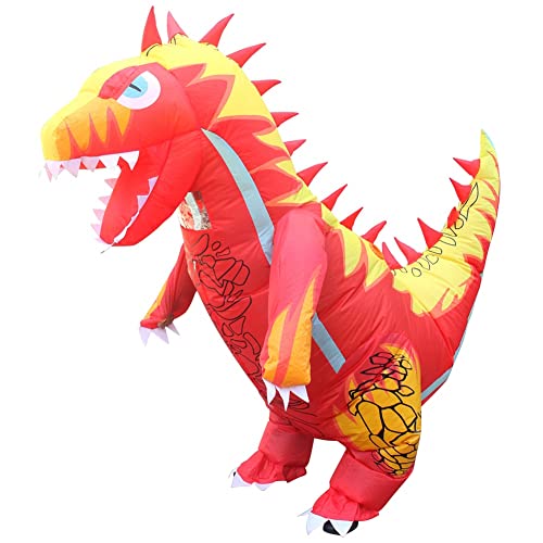 TsoLay Aufblasbares Dinosaurier-Partykostüm für Erwachsene, Partykostüm, Cosplay-Kostüm für Erwachsene, Dinosaurier-Cartoon-Kleid von TsoLay