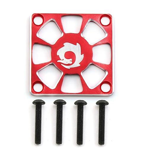 TsoLay Lüfterabdeckung Aus Aluminiumlegierung, ESC-Schutzabdeckung für Elektrische Regulierung, Lüfterschutzabdeckung, 30 X 30 Mm, für RC-Motor, Rot von TsoLay