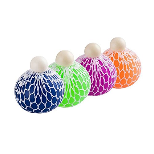 TsoLay Mesh Ball Super Big 7,5Cm Gummi Vent Trauben Quetschen Stress Relief Ball-für Kinder und Erwachsene.Spielzeug für Autismus,ADHS,Schlechte Gewohnheiten und Mehr(4 STÜCKE) von TsoLay