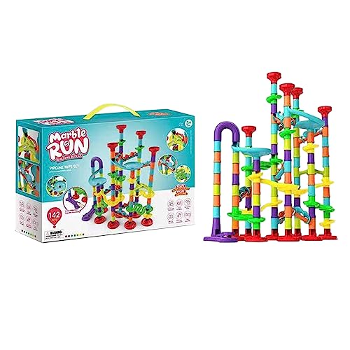 142 Stück Kugelbahn | Mehrfarbige Murmelbahn Marble Run Set | Murmelbahn Lernspielzeug Mit Bahnelementen Und Glasmurmeln | Marmor Race Run Labyrinth Konstruktionspielzeug Für Kinder Jungen Und Mädchen 142 Stück Kugelbahn | Mehrfarbige Murmelbahn Marble Run Set | Murmelbahn Lernspielzeug Mit Bahnelementen Und Glasmurmeln | Marmor Race Run Labyrinth Konstruktionspielzeug Für Kinder Jungen Und Mädchen von Tsuchiya