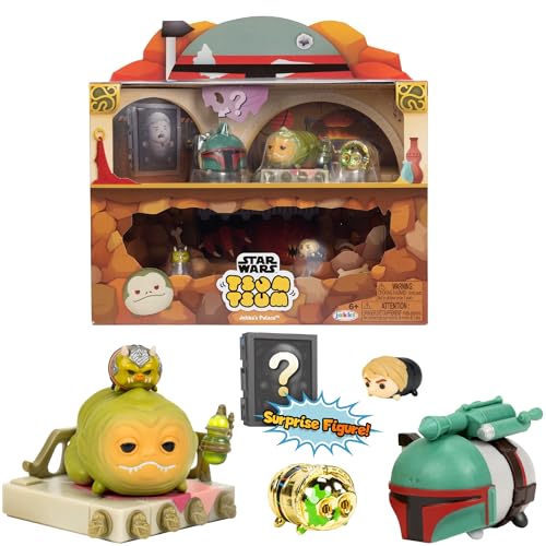 Tsum Tsum Disney Star Wars Jabba's Palace Deluxe Themen-Set, Figuren Stehen 7 cm hoch & stapelbar, inklusive Luke, Gamorrean Guard, Han Solo, C-3PO und mehr, für Kinder ab 6 Jahren Tsum Tsum Disney Star Wars Jabba's Palace Deluxe Themen-Set, Figuren Stehen 7 cm hoch & stapelbar, inklusive Luke, Gamorrean Guard, Han Solo, C-3PO und mehr, für Kinder ab 6 Jahren von Tsum Tsum