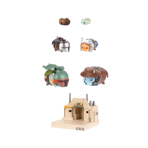 Tsum Tsum Disney Star Wars New Republic Deluxe Themen-Set, Figuren Stehen 7 cm hoch & stapelbar, inklusive Cad Bane, Boba Fett, Ahsoka Tano, Din Djarin, Grogu & Jawa, für Kinder ab 6 Jahren Tsum Tsum Disney Star Wars New Republic Deluxe Themen-Set, Figuren Stehen 7 cm hoch & stapelbar, inklusive Cad Bane, Boba Fett, Ahsoka Tano, Din Djarin, Grogu & Jawa, für Kinder ab 6 Jahren von Tsum Tsum
