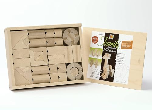 Tsumiki Holzbaukasten, 34 Teile zum Stabeln, Tsumiki Holzbaukasten, 34 Teile zum Stabeln, von Ebert
