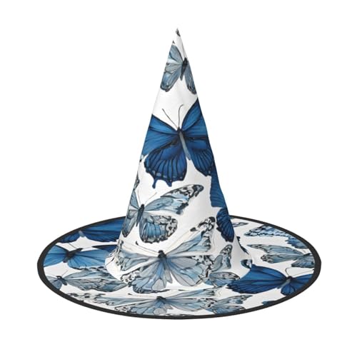 Ttkjshmgc Blaue Schmetterlinge – Druck Festival-Krone – kompakter Kostüm-Kopfschmuck für Halloween und Larp, verstellbare Gothic-Tiara mit maschinenwaschbarem Stoff Ttkjshmgc Blaue Schmetterlinge – Druck Festival-Krone – kompakter Kostüm-Kopfschmuck für Halloween und Larp, verstellbare Gothic-Tiara mit maschinenwaschbarem Stoff von Ttkjshmgc