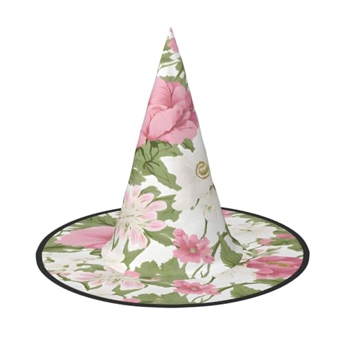 Ttkjshmgc Blumendruck, Festival-Krone, kompakter Kostüm-Kopfschmuck für Halloween und Larp, verstellbare Gothic-Tiara mit maschinenwaschbarem Stoff von Ttkjshmgc