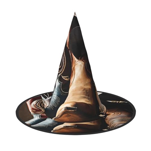 Ttkjshmgc Cowboyhut Westernstiefel – Druck Festival Krone – Kompakter Kostüm-Kopfschmuck für Halloween & Larp, verstellbare Gothic-Tiara mit maschinenwaschbarem Stoff Ttkjshmgc Cowboyhut Westernstiefel – Druck Festival Krone – Kompakter Kostüm-Kopfschmuck für Halloween & Larp, verstellbare Gothic-Tiara mit maschinenwaschbarem Stoff von Ttkjshmgc