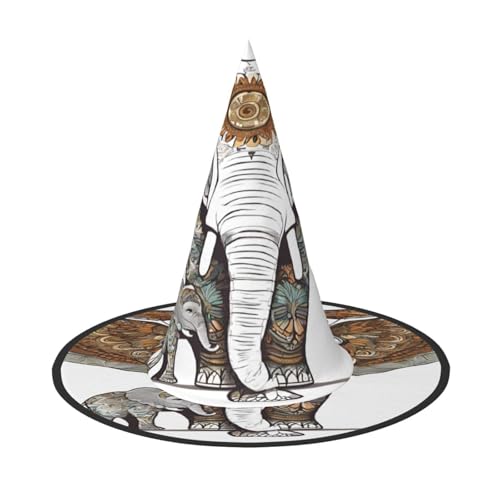 Ttkjshmgc Elefant mit Kunstdruck, Festival-Krone, kompakter Kostüm-Kopfschmuck für Halloween und Larp, verstellbare Gothic-Tiara mit maschinenwaschbarem Stoff Ttkjshmgc Elefant mit Kunstdruck, Festival-Krone, kompakter Kostüm-Kopfschmuck für Halloween und Larp, verstellbare Gothic-Tiara mit maschinenwaschbarem Stoff von Ttkjshmgc