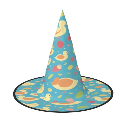 Ttkjshmgc Entenmuster – Druck Festival-Krone – kompakter Kostüm-Kopfschmuck für Halloween und Larp, verstellbare Gothic-Tiara mit maschinenwaschbarem Stoff von Ttkjshmgc