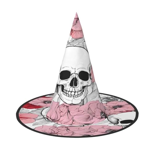 Ttkjshmgc Farbige Totenköpfe – Bedruckte Festival-Krone – kompakter Kostüm-Kopfschmuck für Halloween und Larp, verstellbare Gothic-Tiara mit maschinenwaschbarem Stoff von Ttkjshmgc