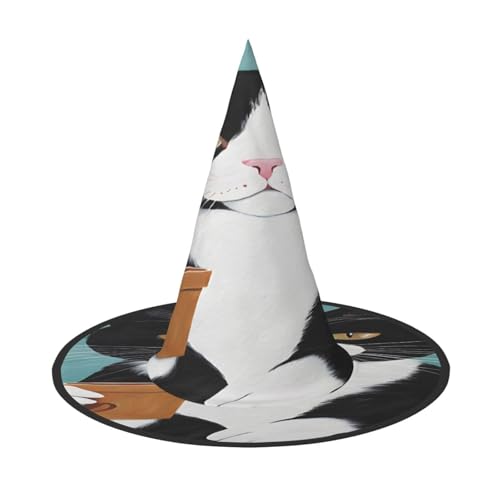 Ttkjshmgc Festliche Krone mit Katzendruck, kompakter Kostüm-Kopfschmuck für Halloween und Larp, verstellbare Gothic-Tiara mit maschinenwaschbarem Stoff Ttkjshmgc Festliche Krone mit Katzendruck, kompakter Kostüm-Kopfschmuck für Halloween und Larp, verstellbare Gothic-Tiara mit maschinenwaschbarem Stoff von Ttkjshmgc