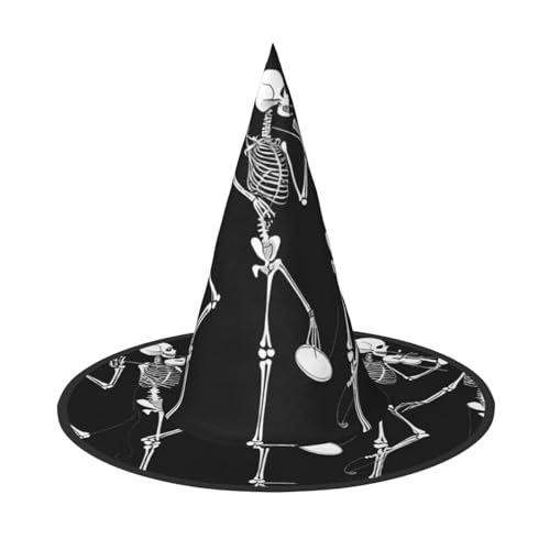 Ttkjshmgc Halloween beweglicher Skelett-Totenkopf – Druck Festival Krone – Kompakter Kostüm-Kopfschmuck für Halloween & Larp, verstellbare Gothic-Tiara mit maschinenwaschbarem Stoff von Ttkjshmgc