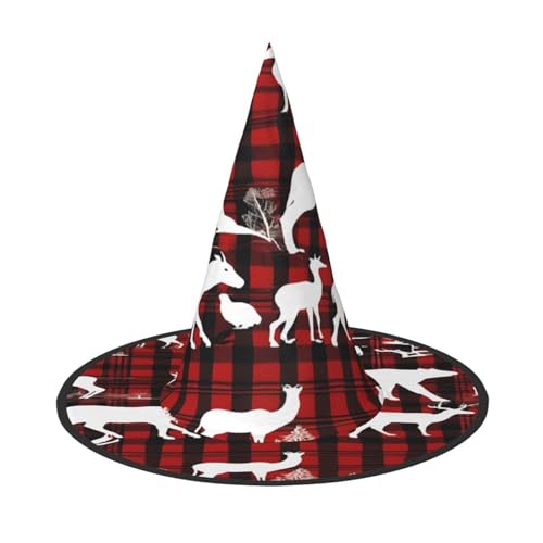 Ttkjshmgc Kuh Hirsch Baum Weihnachten – Druck Festival Krone – Kompakter Kostüm-Kopfschmuck für Halloween & Larp, verstellbare gotische Tiara mit maschinenwaschbarem Stoff von Ttkjshmgc