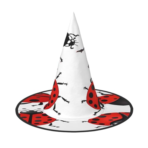 Ttkjshmgc Marienkäfer-Druck, Festival-Krone, kompakter Kostüm-Kopfschmuck für Halloween und Larp, verstellbare Gothic-Tiara mit maschinenwaschbarem Stoff Ttkjshmgc Marienkäfer-Druck, Festival-Krone, kompakter Kostüm-Kopfschmuck für Halloween und Larp, verstellbare Gothic-Tiara mit maschinenwaschbarem Stoff von Ttkjshmgc