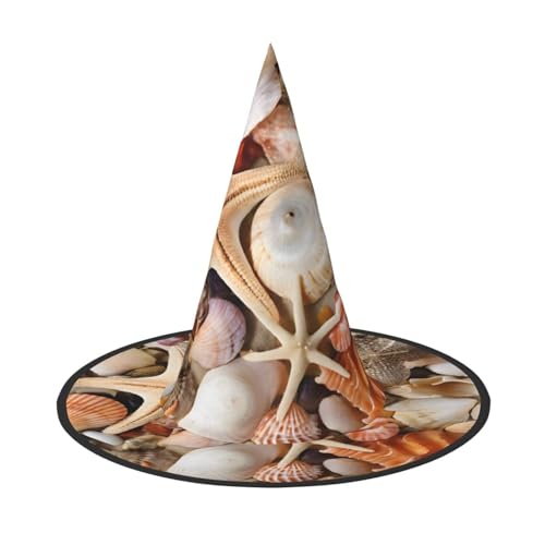 Ttkjshmgc Muschellandschaft am Strand, Festival-Krone, kompakter Kostüm-Kopfschmuck für Halloween und Larp, verstellbare Gothic-Tiara mit maschinenwaschbarem Stoff von Ttkjshmgc
