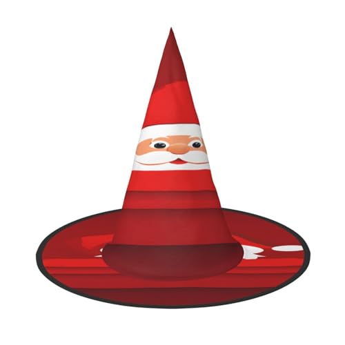 Ttkjshmgc Niedlicher Weihnachtsmann-Druck, Festival-Krone, kompakter Kostüm-Kopfschmuck für Halloween und Larp, verstellbare Gothic-Tiara mit maschinenwaschbarem Stoff von Ttkjshmgc