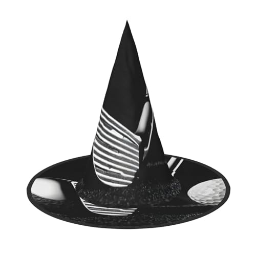 Ttkjshmgc Schwarze und weiße Golf-Aufdruck, Festival-Krone, kompakter Kostüm-Kopfschmuck für Halloween und Larp, verstellbare Gothic-Tiara mit maschinenwaschbarem Stoff Ttkjshmgc Schwarze und weiße Golf-Aufdruck, Festival-Krone, kompakter Kostüm-Kopfschmuck für Halloween und Larp, verstellbare Gothic-Tiara mit maschinenwaschbarem Stoff von Ttkjshmgc