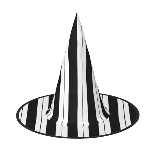 Ttkjshmgc Schwarze und weiße Streifen – Druck Festival Krone – Kompakter Kostüm-Kopfschmuck für Halloween & Larp, verstellbare Gothic-Tiara mit maschinenwaschbarem Stoff von Ttkjshmgc