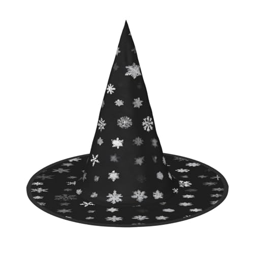 Ttkjshmgc Schwarze und weiße große Schneekrone – kompakter Kostüm-Kopfschmuck für Halloween und Larp, verstellbare Gothic-Tiara mit maschinenwaschbarem Stoff von Ttkjshmgc