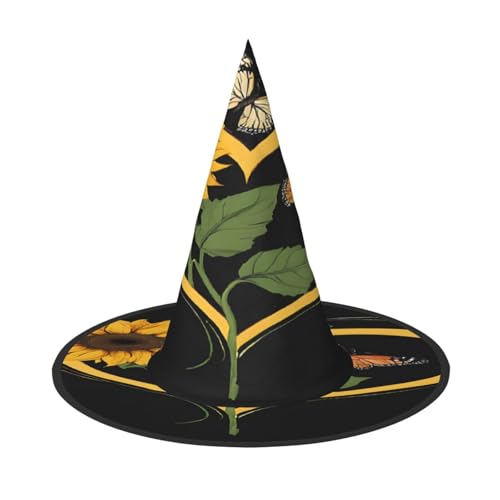 Ttkjshmgc Sonnenblumen-Druck, Festival-Krone, kompakter Kostüm-Kopfschmuck für Halloween und Larp, verstellbare Gothic-Tiara mit maschinenwaschbarem Stoff Ttkjshmgc Sonnenblumen-Druck, Festival-Krone, kompakter Kostüm-Kopfschmuck für Halloween und Larp, verstellbare Gothic-Tiara mit maschinenwaschbarem Stoff von Ttkjshmgc