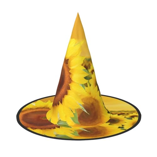 Ttkjshmgc Sonnenblumen-Druck, Festival-Krone, kompakter Kostüm-Kopfschmuck für Halloween und Larp, verstellbare Gothic-Tiara mit maschinenwaschbarem Stoff Ttkjshmgc Sonnenblumen-Druck, Festival-Krone, kompakter Kostüm-Kopfschmuck für Halloween und Larp, verstellbare Gothic-Tiara mit maschinenwaschbarem Stoff von Ttkjshmgc