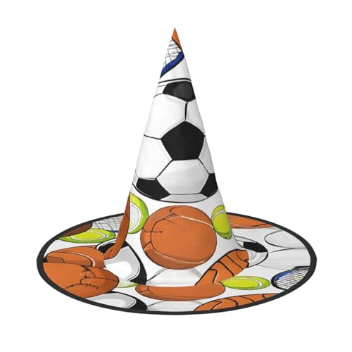 Ttkjshmgc Sportball-Druck, Festival-Krone, kompakter Kostüm-Kopfschmuck für Halloween und Larp, verstellbare Gothic-Tiara mit maschinenwaschbarem Stoff von Ttkjshmgc