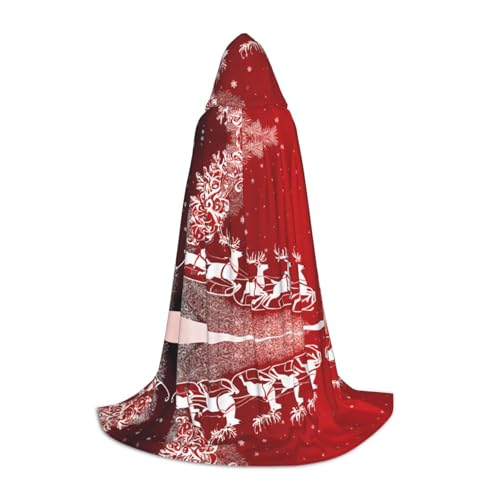 Ttkjshmgc Weihnachtszauber – bedruckter, verstellbarer Umhang für Teenager, Halloween-Abenteuer, Partys und festliche Kleidung, einfach zu tragen. von Ttkjshmgc