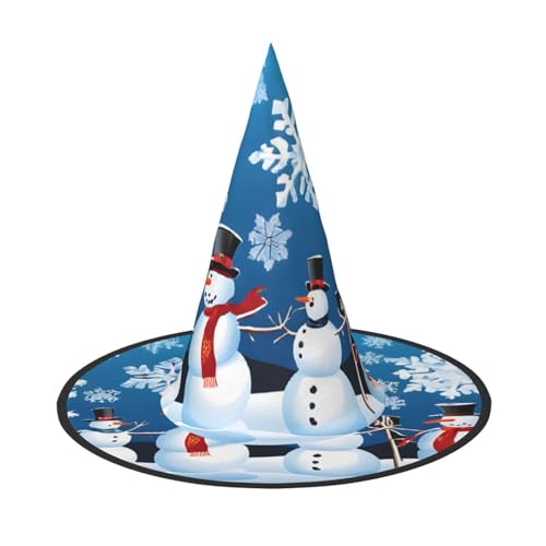 Ttkjshmgc Winter-Schneemann-Druck, Festival-Krone, kompakter Kostüm-Kopfschmuck für Halloween und Larp, verstellbare Gothic-Tiara mit maschinenwaschbarem Stoff von Ttkjshmgc