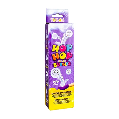 TUBAN Seifenblasen Set Hop Hop – Seifenblasen zum Fangen – Seifenblasen Flüssigkeit 60 ml + Handauflage + Rohr zum Auflösen von Seifenblasen – Seifenblasen – Spielzeug für Kinder TUBAN Seifenblasen Set Hop Hop – Seifenblasen zum Fangen – Seifenblasen Flüssigkeit 60 ml + Handauflage + Rohr zum Auflösen von Seifenblasen – Seifenblasen – Spielzeug für Kinder von TUBAN
