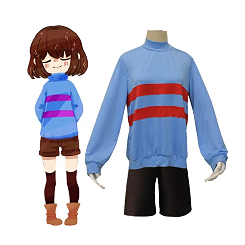 Frisk Chara Cosplay Kostüm Anime Undertale Halloween Karneval Outfit für Männer Frauen Frisk Chara Cosplay Kostüm Anime Undertale Halloween Karneval Outfit für Männer Frauen von Tubaxing